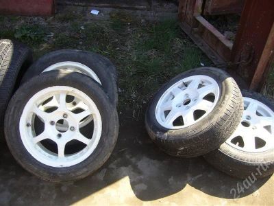 Лот: 369802. Фото: 1. Комплект колес SSR R14 4x100. Шины
