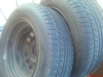 Лот: 754735. Фото: 1. KAMA-EURO R14 185/65 2шт на штамповках... Шины на дисках
