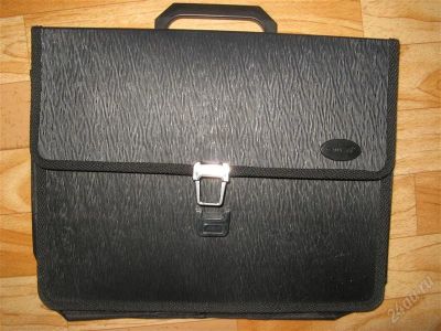 Лот: 1514058. Фото: 1. Папка-саквояж с ручкой. Папки, портфели