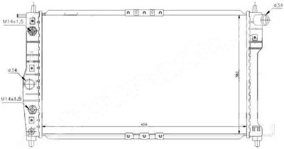 Лот: 3694886. Фото: 1. Радиатор daewoo nubira 1.5/1.6... Двигатель и элементы двигателя