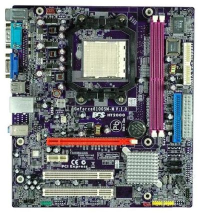Лот: 1215844. Фото: 1. ECS GeForce6100SM-M (V1.0). Материнские платы