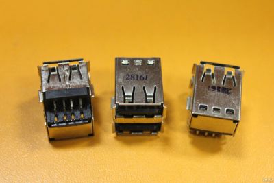 Лот: 17453649. Фото: 1. Разъем USB US-188, черный USB2... Разъёмы