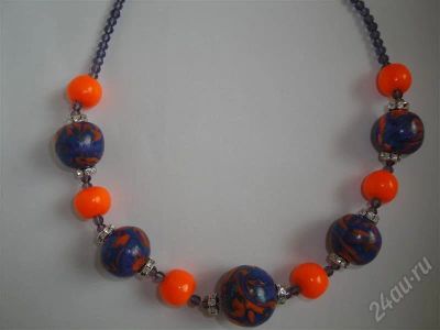 Лот: 327385. Фото: 1. Полимерная глина,колье из серии... Колье