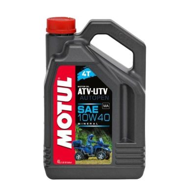 Лот: 12497103. Фото: 1. Motul ATV-UTV 4T 10W40 4 л. Масла, жидкости