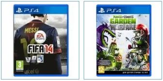 Лот: 3443293. Фото: 1. FIFA 14 + Plants vs. Zombies 2... Игры для консолей