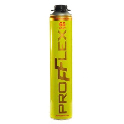 Лот: 24096358. Фото: 1. Пена монтажная Profflex, Yellow... Клеи, герметики, пена монтажная, клейкие ленты