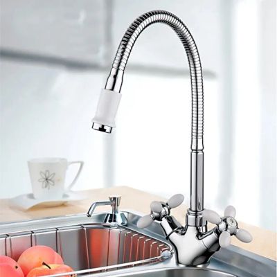 Лот: 24119977. Фото: 1. Смеситель для кухни, Frud, гибкий... Смесители