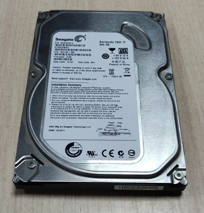 Лот: 19526949. Фото: 1. HDD 500 Gb SATA 6Gb/s Seagete... Жёсткие диски (HDD)