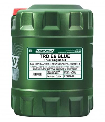 Лот: 16333746. Фото: 1. Fanfaro TRD E6 BLUE (20л) 10w-40. Масла, жидкости