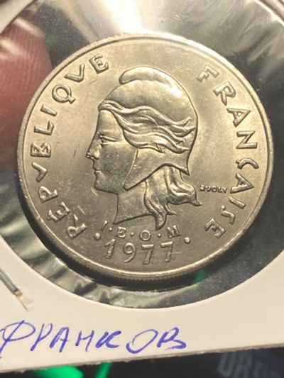 Лот: 19837796. Фото: 1. Новая Каледония 20 франков, 1977. Австралия и Океания