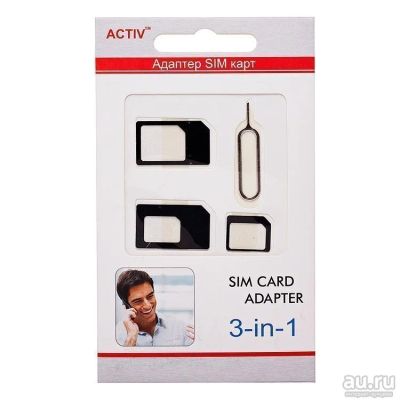 Лот: 15884986. Фото: 1. Адаптер для SIM-карты Activ 3... Дата-кабели, переходники