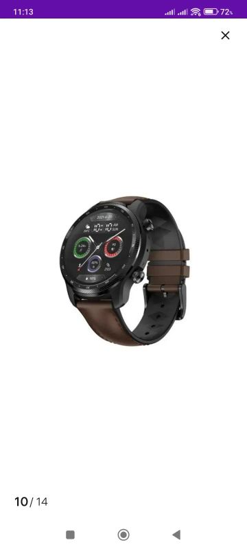 Лот: 23062010. Фото: 1. Умные часы Mobvoi Ticwatch pro... Смарт-часы, фитнес-браслеты, аксессуары