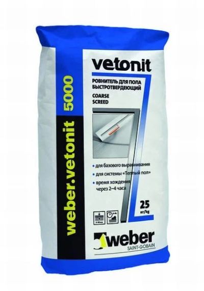 Лот: 3715743. Фото: 1. Наливной пол Weber.Vetonit 5000... Смеси, шпатлевки, цемент