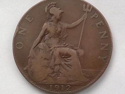Лот: 19148919. Фото: 1. Монета Великобритании 1 пенни... Великобритания и острова