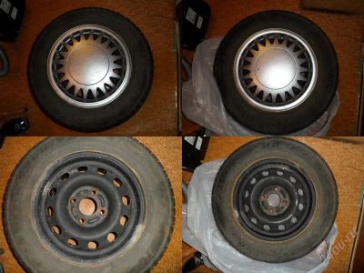 Лот: 2076383. Фото: 1. 2 штампа с колпаками. 4x108 r14. Диски