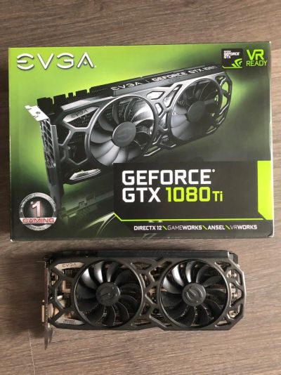 Лот: 14844606. Фото: 1. Видеокарта EVGA geforce GTX 1080... Видеокарты