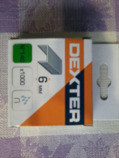 Лот: 6519188. Фото: 1. скобы dexter 6mm 1000шт. Расходные материалы, сменные насадки