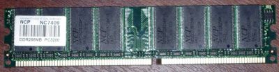 Лот: 3763393. Фото: 1. NCP NC7409 ОЗУ RAM 256Mb DDR400... Оперативная память