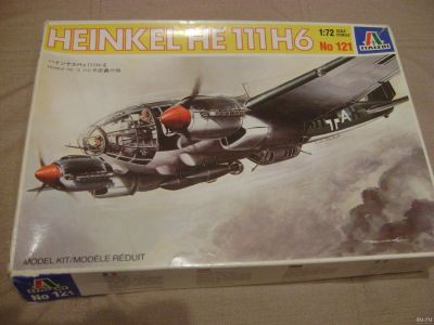Лот: 17156075. Фото: 1. Пластиковая модель самолета Heinkel... Авиамоделизм