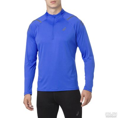 Лот: 13119049. Фото: 1. Футболка ASICS ICON LS 1/2 ZIP... Топы, майки