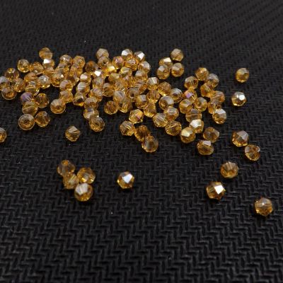 Лот: 9604500. Фото: 1. 3mm стеклянные хрустальные двойной... Бижутерия ручной работы