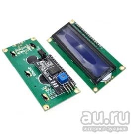 Лот: 7323699. Фото: 1. ЖК-модуль синий экран LCD1602... Микроконтроллеры