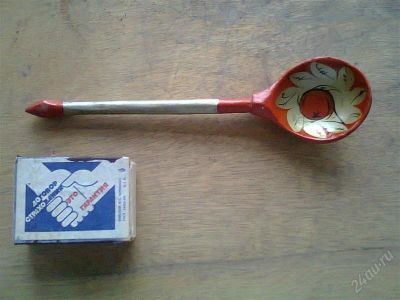 Лот: 2452435. Фото: 1. сувенирная маленькая ложечка дерево. Другое (домашний быт)