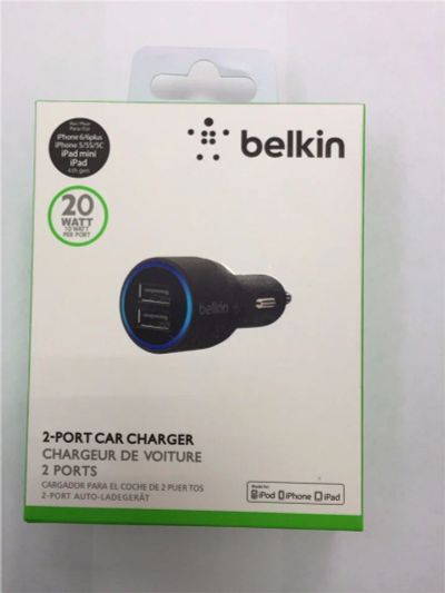 Лот: 10692785. Фото: 1. АЗУ Belkin 2USB 2.1A+2.1A. Зарядные устройства, блоки питания, адаптеры сетевые для смартфонов