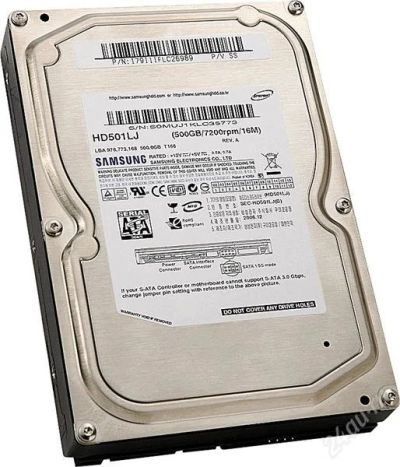 Лот: 2607371. Фото: 1. Жёсткий диск 500 Gb Samsung HD501LJ... Жёсткие диски (HDD)