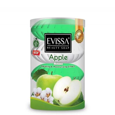 Лот: 24105530. Фото: 1. Мыло Evissa, Яблоко, 4 шт, 110... Уход за телом