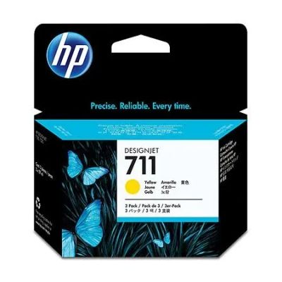 Лот: 20560729. Фото: 1. Картридж HP CZ136A (№711, yellow... Картриджи, расходные материалы
