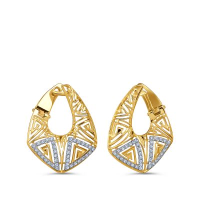 Лот: 23861634. Фото: 1. Серьги TALANT из золота с фианитами. Серьги, каффы
