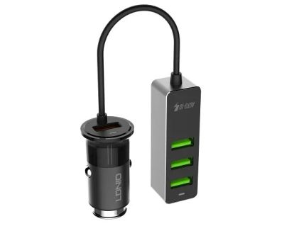Лот: 20884628. Фото: 1. АЗУ-4USB Ldnio C61, черный. Зарядные устройства, блоки питания, адаптеры сетевые для смартфонов