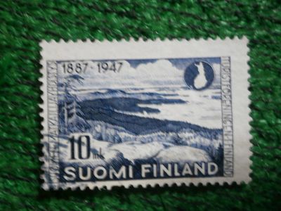 Лот: 9425886. Фото: 1. Марка, Пейзажи, Финляндия, 1947. Марки
