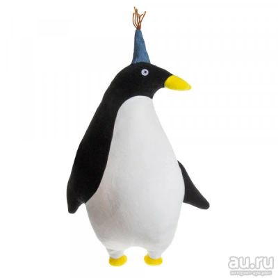 Лот: 15427415. Фото: 1. Мягкая игрушка пингвин в шапочке... Мягкие