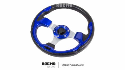 Лот: 20631472. Фото: 1. Руль "Street racing" синий. Другое (автозапчасти)