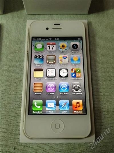 Лот: 2211079. Фото: 1. Apple iPhone 4S 32Gb Белый. Смартфоны