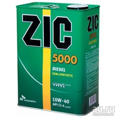 Лот: 8024400. Фото: 1. ZIC 5000 10W40 API CI-4 п/с 4... Масла, жидкости