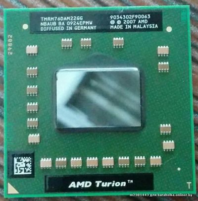 Лот: 6757164. Фото: 1. AMD Turion 64 X2 RM-76 2.3/1M... Процессоры
