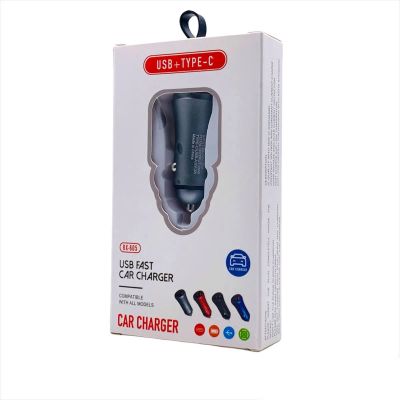 Лот: 22146263. Фото: 1. АЗУ CAR CHARGER DUAL USB-A/USB-C... Зарядные устройства, блоки питания, адаптеры сетевые для смартфонов