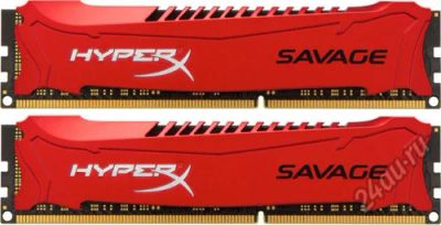 Лот: 5646054. Фото: 1. 2x8Gb DDR3 2400MHz Kingston HyperX... Оперативная память