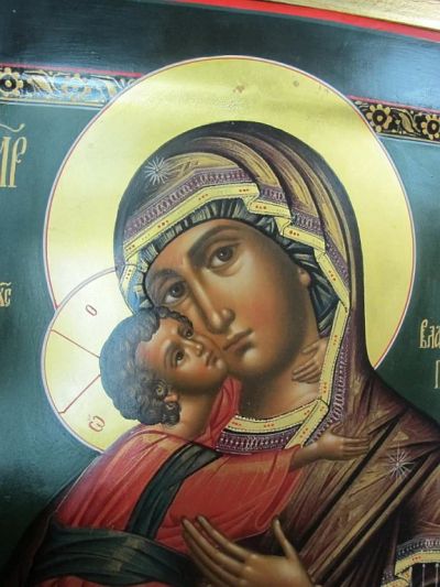 Лот: 10739767. Фото: 1. икона Владимирская пресвятая богородица... Иконы