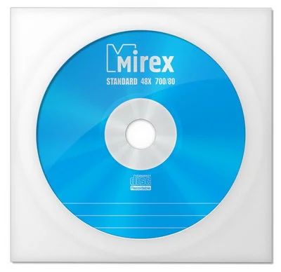 Лот: 7945934. Фото: 1. Диск CD-R Mirex 700 Mb, скорость... CD, DVD, BluRay