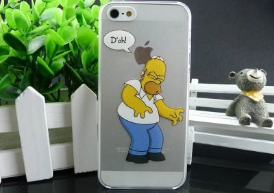 Лот: 5390792. Фото: 1. Прозрачный чехол накладка Simpsons... Чехлы, бамперы