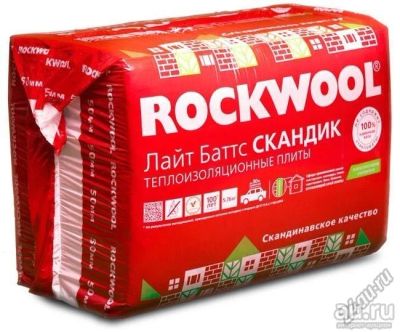 Лот: 10101624. Фото: 1. Утеплитель Роквул лайтбаттс скандик... Утеплитель и изоляционные материалы