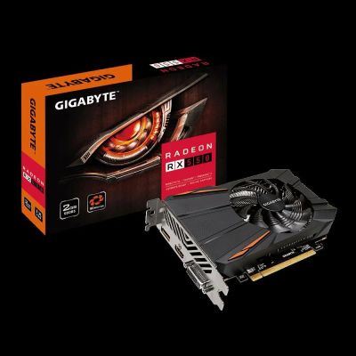 Лот: 10910887. Фото: 1. Gigabyte Radeon RX 550 1183Mhz... Видеокарты