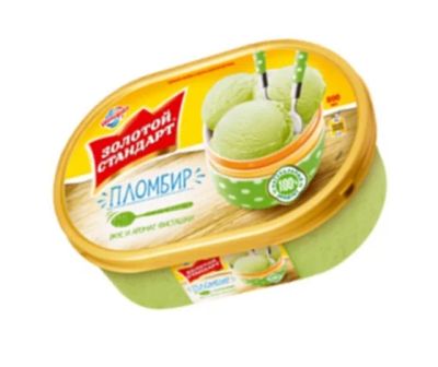 Лот: 7379315. Фото: 1. Мороженое Золотой стандарт ванна... Молоко и молочные продукты