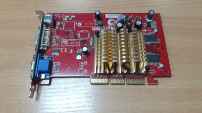 Лот: 25264854. Фото: 1. AGP видеокарта GeForce 6200 256mb... Видеокарты