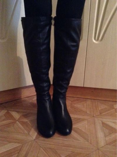 Лот: 4564705. Фото: 1. Продам кожаные сапоги. Сапоги