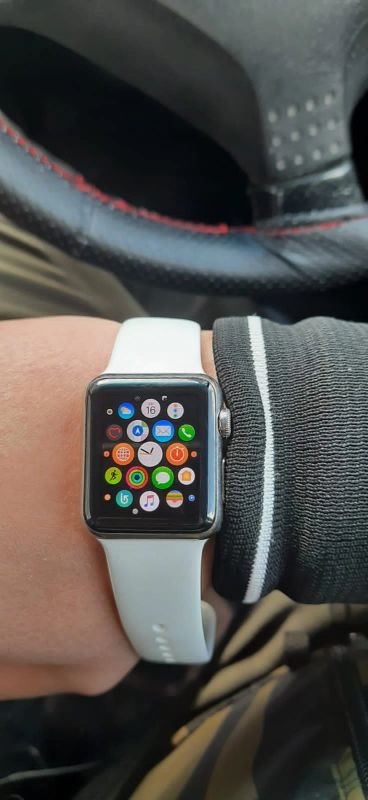 Лот: 18827945. Фото: 1. apple watch 1 stainless steel... Смарт-часы, фитнес-браслеты, аксессуары